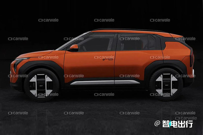 起亚新EV3实车曝光确认本月开售/内饰酷似宝马X1-图2