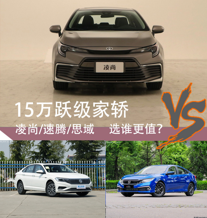 15万跃级品质家轿 凌尚/速腾/思域你买谁-图1
