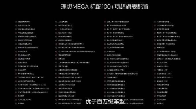 公路高铁理想MEGA售55.98万元 12分钟补能500km-图12