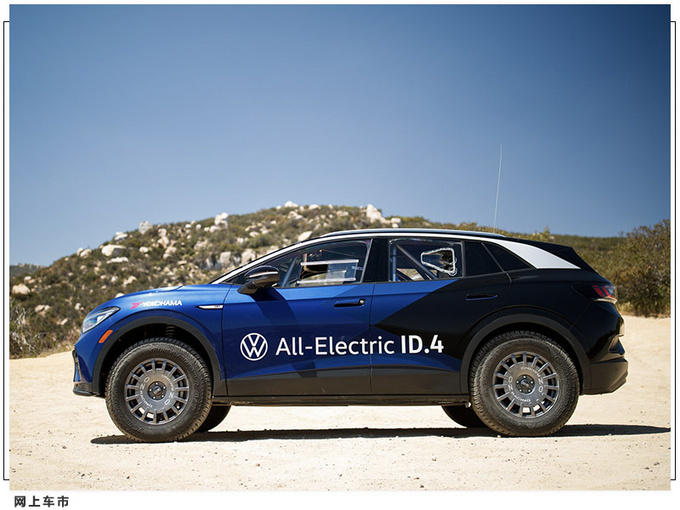 大众ID.4越野版曝光配赛车防滚架/离地间隙升高-图3