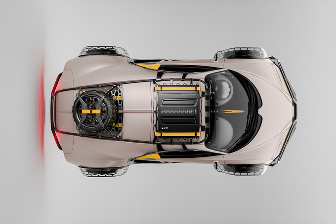 非官方发布/外形炸裂 布加迪Chiron越野版渲染图-图6