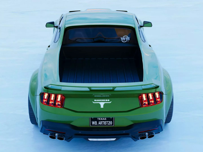 福特轿跑皮卡曝光基于最新野马设计或搭纯电动力-图6