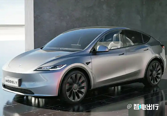 特斯拉新款Model Y实车街拍换C形尾灯/增七座车型-图2
