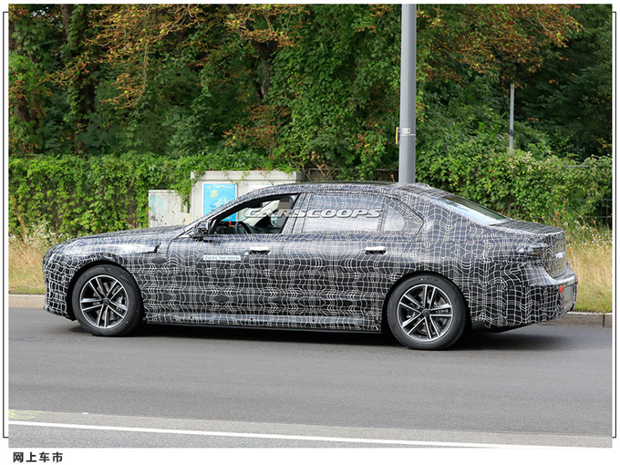 宝马全新7系渲染图 分体式大灯/预计2022年亮相-图7