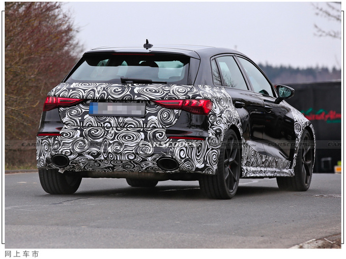 奥迪全新RS3谍照曝光三季度亮相/四驱系统升级-图3