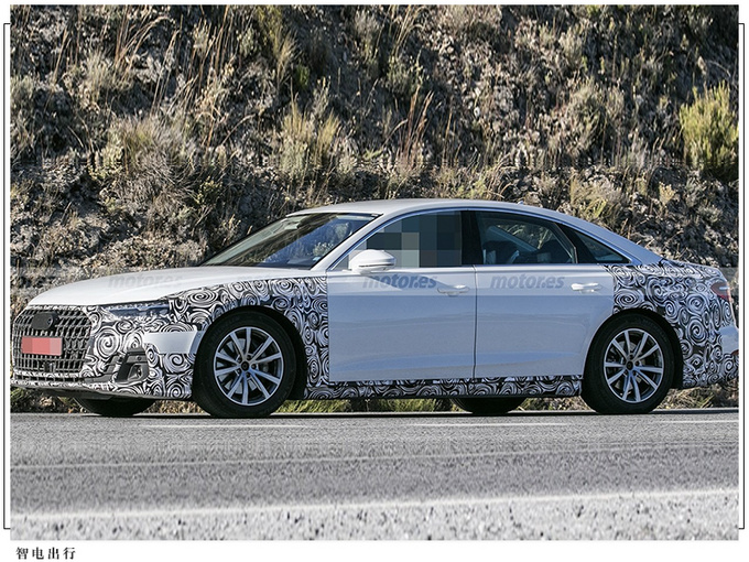 奥迪新款A8路试谍照增添新型号/最快今年9月亮相-图3