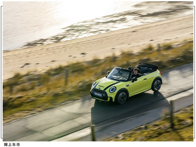 MINI JCW敞篷版官图 黄色车身涂装/搭黑色外观配件-图3