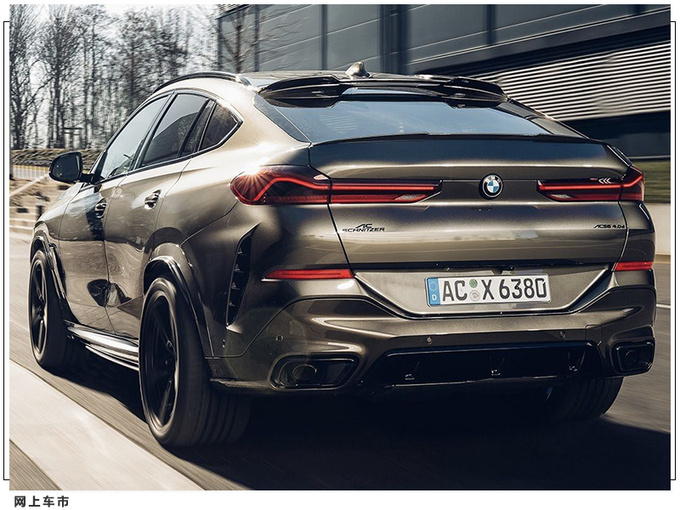 宝马X6改装版曝光亮黑色双肾格栅/动力还将升级-图4