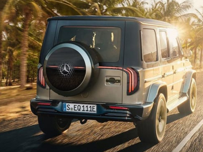 奔驰G级纯电版渲染图造型方正/EQS同款进气格栅-图2