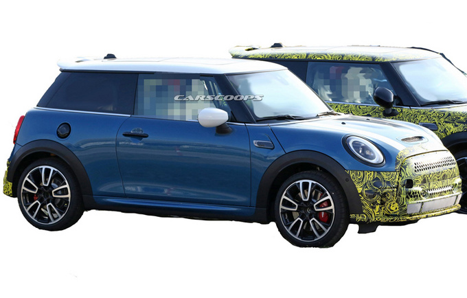 新款MINI Cooper谍照搭2.0T/中置双出排气更个性-图1