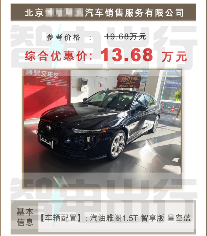 本田雅閣明年將改款現(xiàn)款優(yōu)惠6萬(wàn) 比影豹還便宜-圖4
