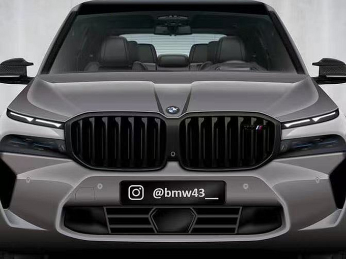 宝马全新X7轿跑版曝光搭4.4T/配熏黑套件-图1