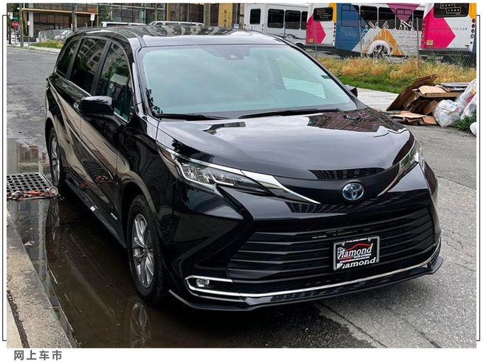 丰田新塞纳实车街拍搭2.5L混动/下半年国内发布-图2