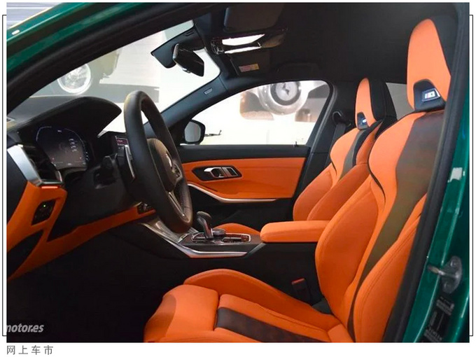 宝马全新M3到店实拍搭3.0T引擎/内配赛车桶椅-图7