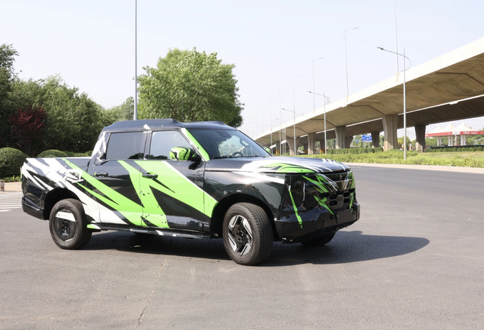 鄭州日產P20皮卡曝光方盒子硬派造型將具備多種動力形式-圖1