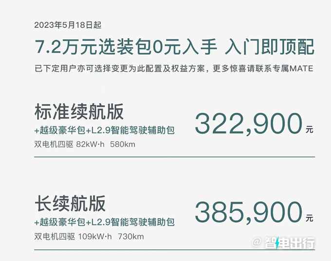 岚图追光未交付官降4.7万顶配21项配置变选装-图5