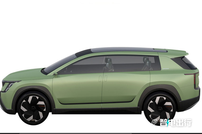 斯柯达Vision 7S谍照曝光续航600km 竞争Model Y-图4