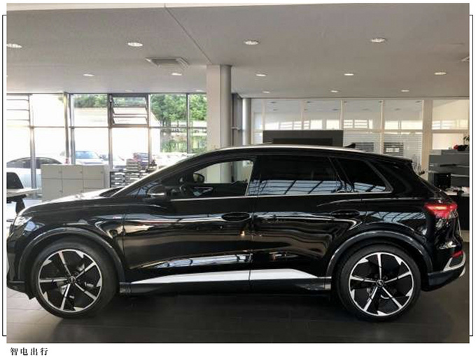 奥迪Q4 e-tron进店实拍多边形格栅/配贯穿尾灯-图2