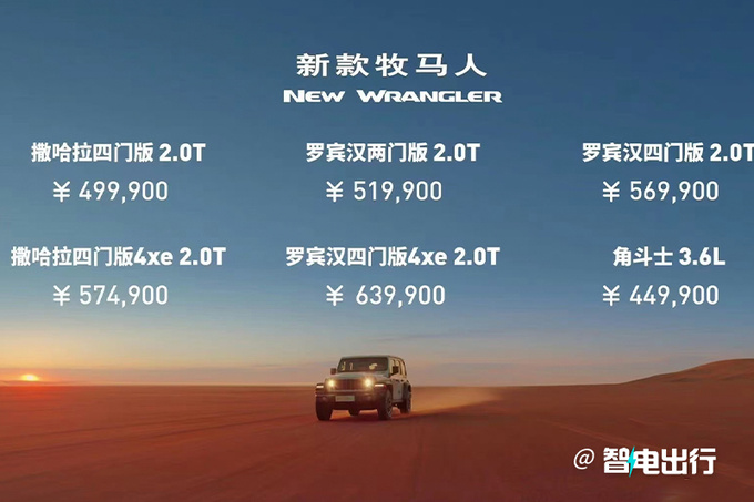 官涨6万Jeep新牧马人售49.99-63.99万-图4