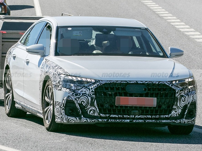 奥迪新款A8路试曝光9月亮相/增推入门级车型-图1