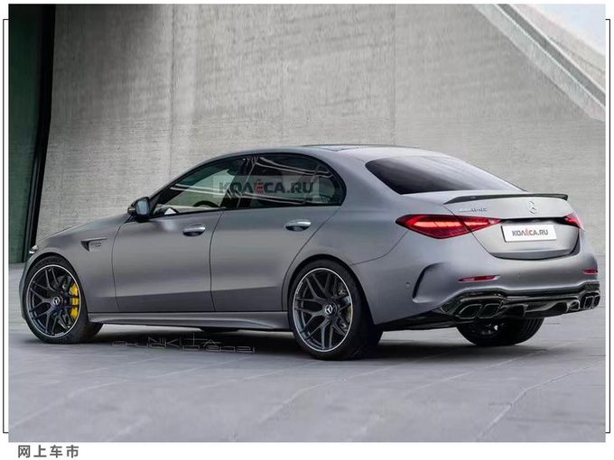 梅赛德斯-AMG全新C63曝光换搭2.0T/年底亮相-图2