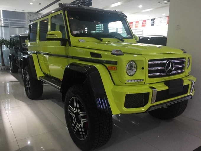 18款奔驰G550 4x4²荧光黄高涉水硬派SUV-图2