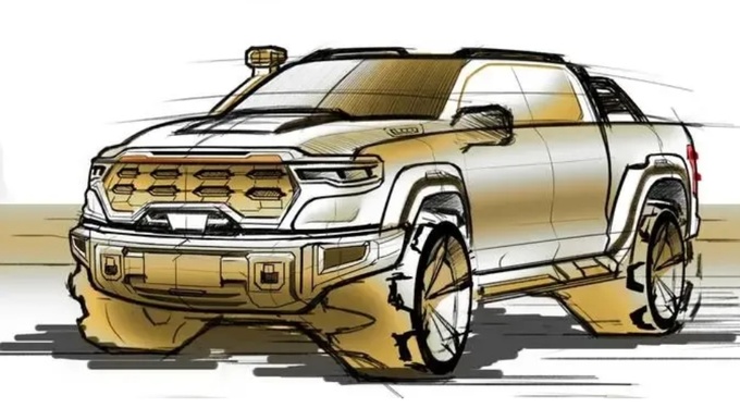 国产全尺寸越野大皮卡曝光火星越野版发布渲染图-图4