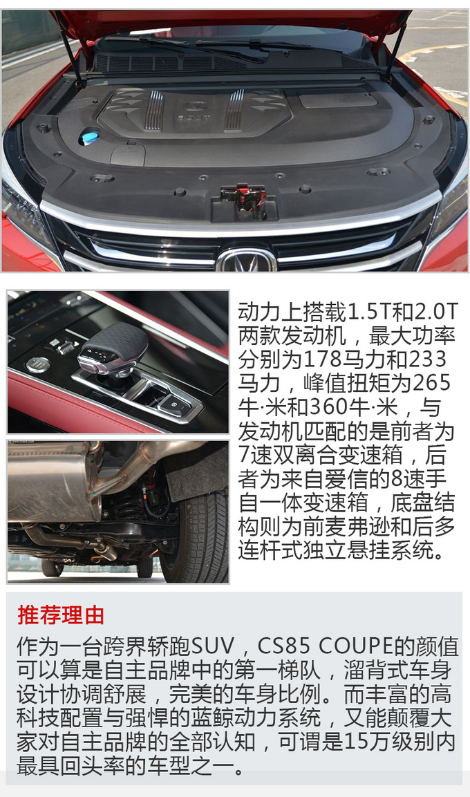 15万级别中国品牌轿跑SUV 动力配置堪比宝马X6-图4
