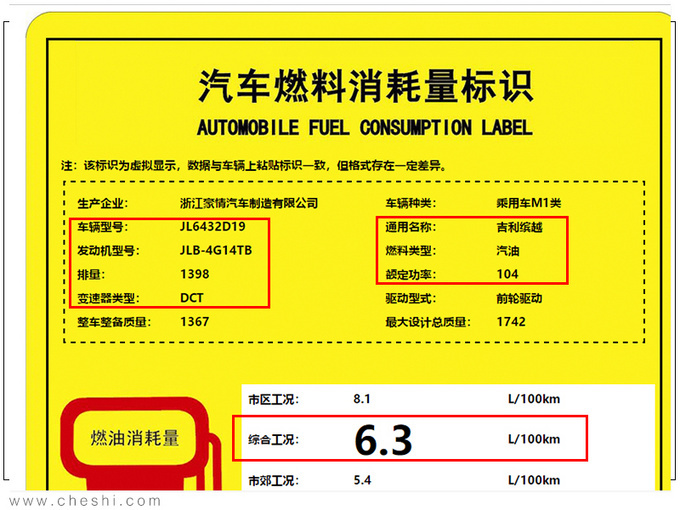 吉利新款缤越配置曝光 升级PRO版本增配不加价-图2