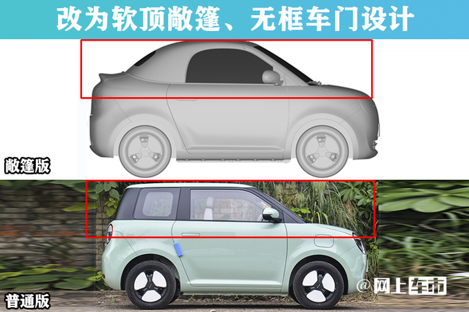 长安Lumin敞篷版曝光预计卖9万 PK五菱MINIEV-图6