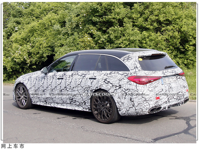 奔驰全新C63旅行版谍照换搭全新动力/性能再升级-图5