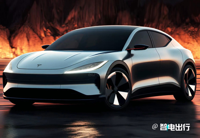 特斯拉新轿车实拍曝光溜背轿跑造型/国产售价更低-图1