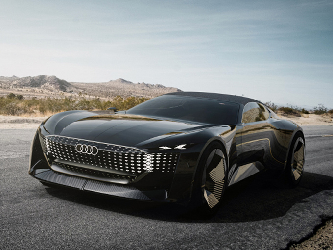 奥迪全新概念车亮相轴距可变/配全新内嵌双联屏-图1