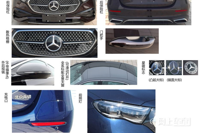 奔驰全新E级插混版实拍车身更低 油耗大幅降低-图3