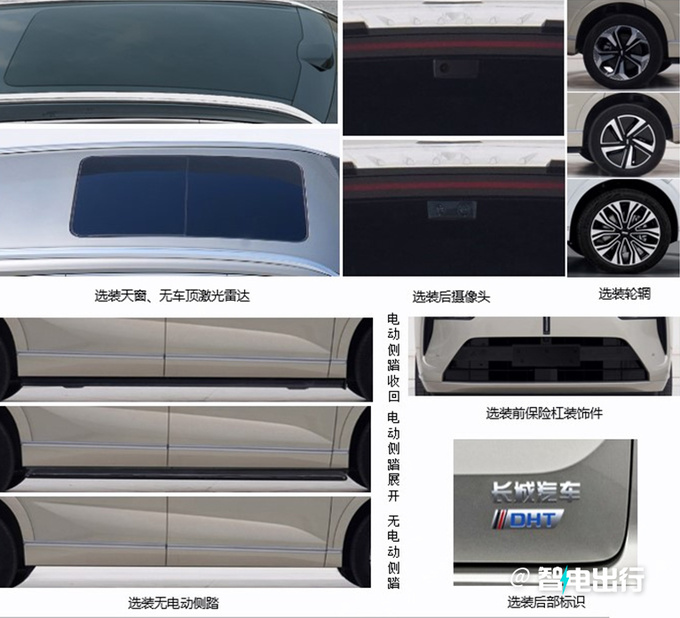 魏牌新蓝山实拍增车顶激光雷达 换四驱插混动力-图3