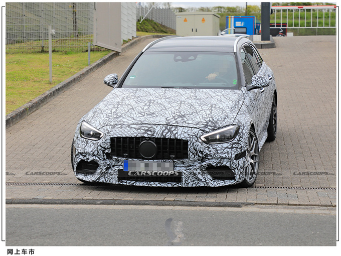 奔驰全新C63旅行版谍照全新家族造型/换2.0T混动-图3