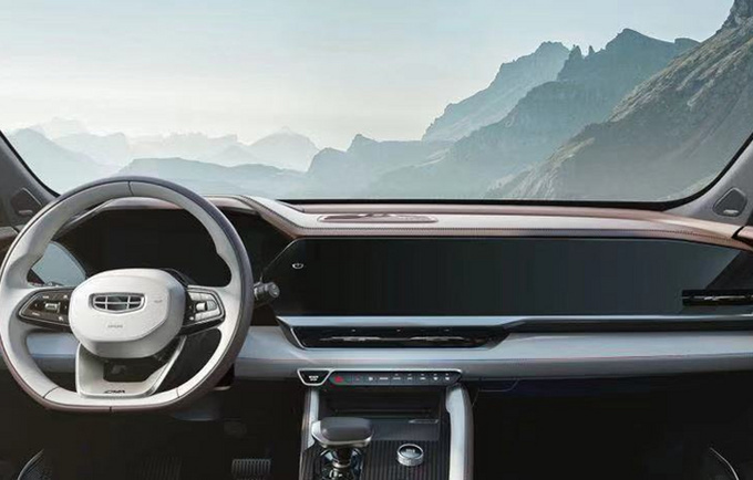 吉利星越L实车曝光 内饰配1米大连屏 15天后发布-图5