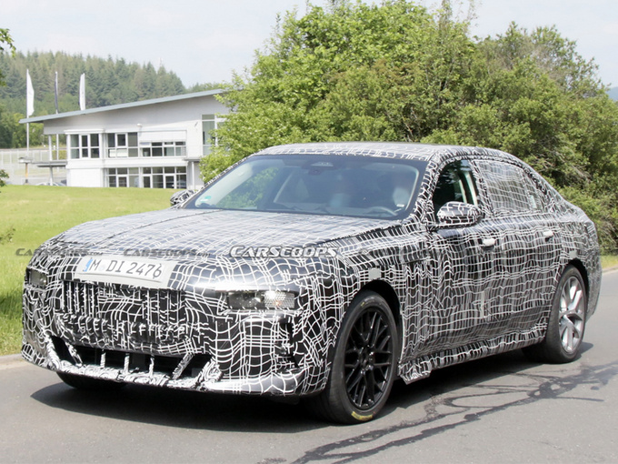 宝马全新7系内饰曝光取消电子档把/配曲面大屏-图1