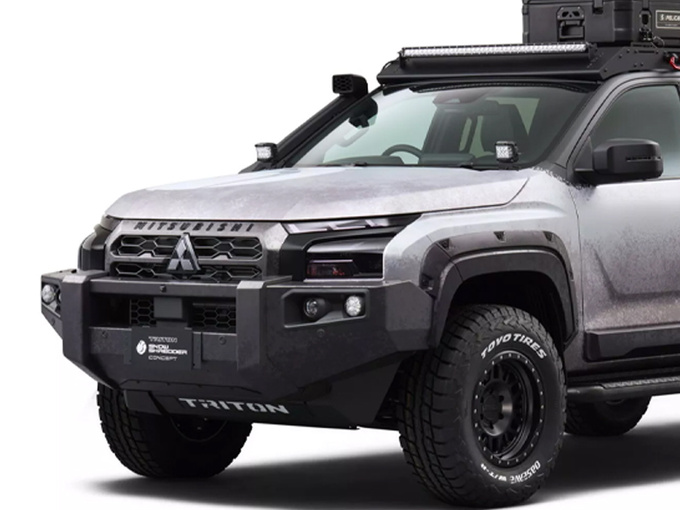 三菱2024款Triton定制版赛道版曝光造型比猛禽霸气-图3