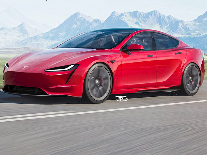 特斯拉新Model S曝光前脸调整/Taycan同款头灯-图1