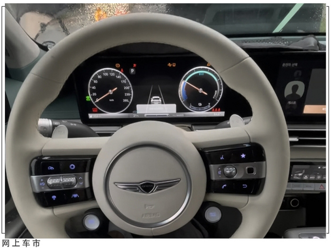 捷尼赛思新车型外观曝光跨界式设计/内配双联屏-图5