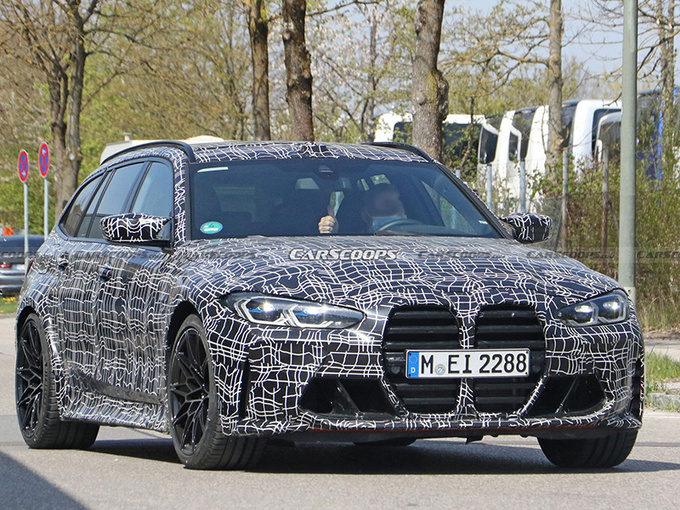 宝马全新M3旅行曝光黑色行李架/最快明年亮相-图1