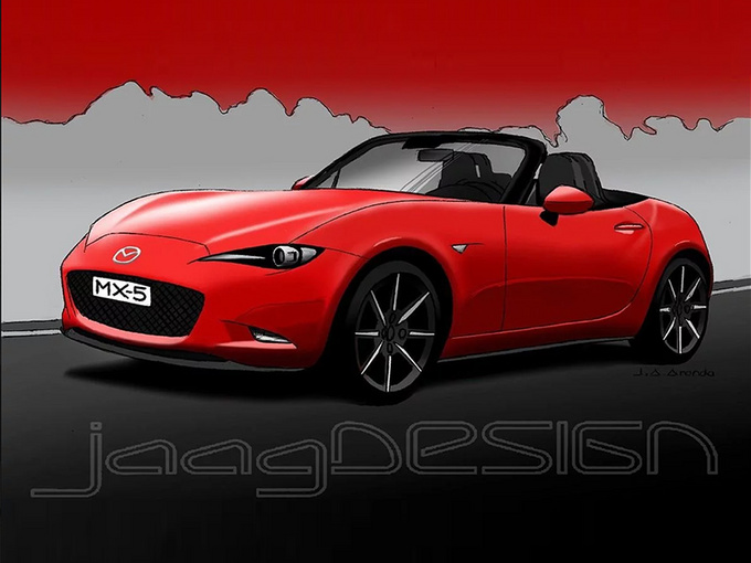 马自达新款MX-5路试曝光 配硬质顶篷/明年亮相-图1