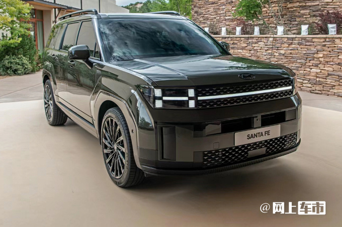 现代第五代胜达首发外观大改 搭一体式双联屏-图1