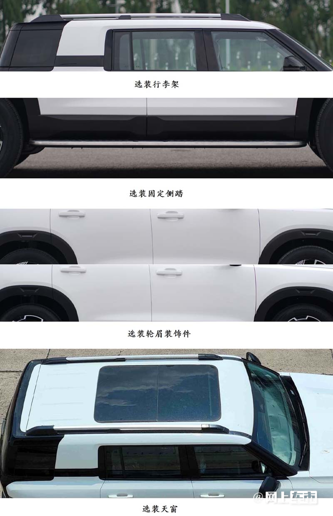 北京越野新BJ30实拍酷似吉利熊猫 尺寸大幅加长-图3