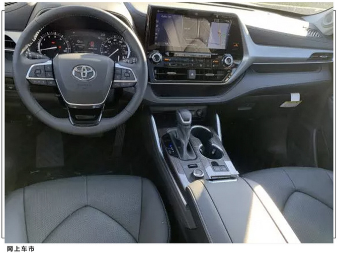 丰田全新汉兰达实拍搭2.5L混动/RAV4同款设计-图4