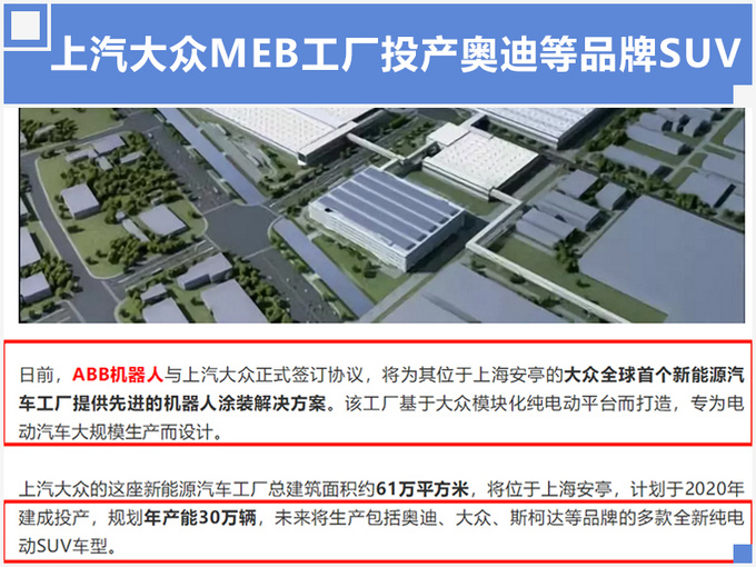 上汽大众投产3款MEB车型 主打SUV-最快明年上市-图2
