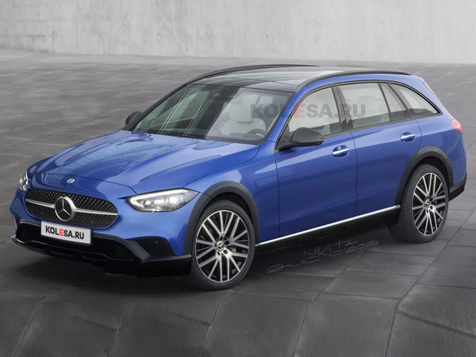 奔驰C级新车型效果图曝光搭2.0T引擎/全系配四驱-图1