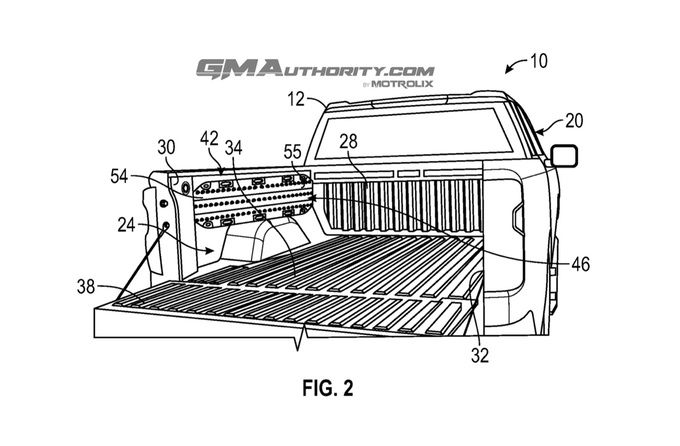轻松将物品装到货箱通用汽车获可折叠皮卡货箱坡道专利-图4