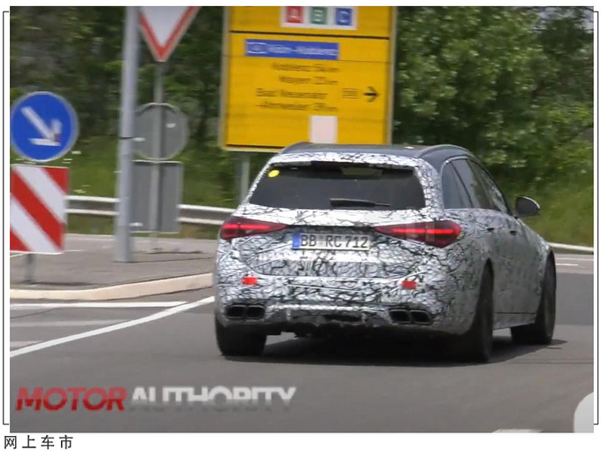 奔驰全新C63实车谍照换搭四缸混动/动力超越V8-图5